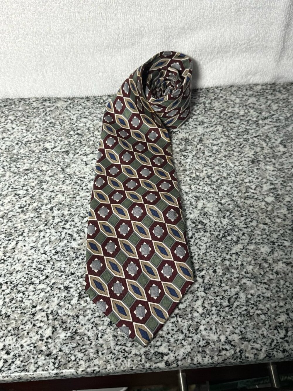 VINTAGE Clubfellow Men’s Neck Tie  100% Silk Handmade in Italy